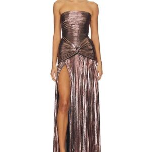 Retrofete Aelita Dress in Metallic Muave